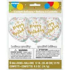 Confetti Balloons Happy Birthday - Miss Ellen's